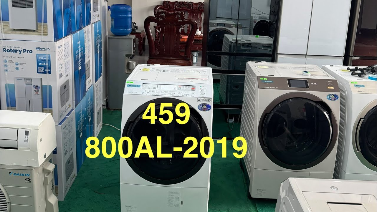 Siêu lướt.Máy giặt Nhật cao cấp Panasonic NA-VX800AL 2019 cấp nước giặt xả tự động.Giặt 11 sấy 6