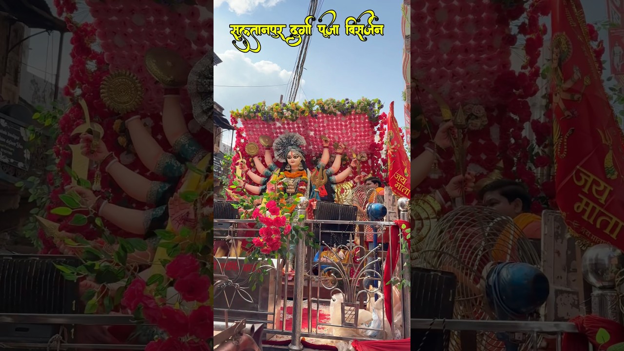 Sultanpur Durga Puja visarjan #sultanpur #durgapuja #visarjan #viralshort #shortvideo #shorts