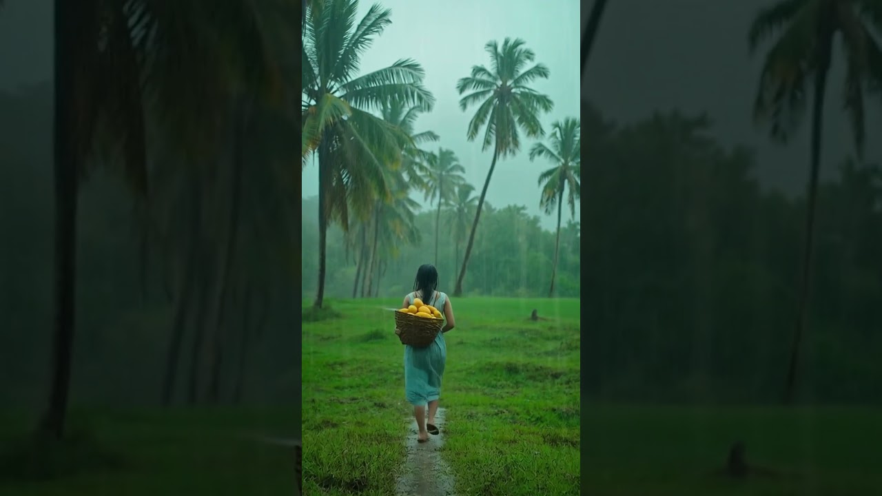 The Heart of the Earth: A Young Girl, the Rain, and the Tropical Harvest | Soft Rain, Light Soul