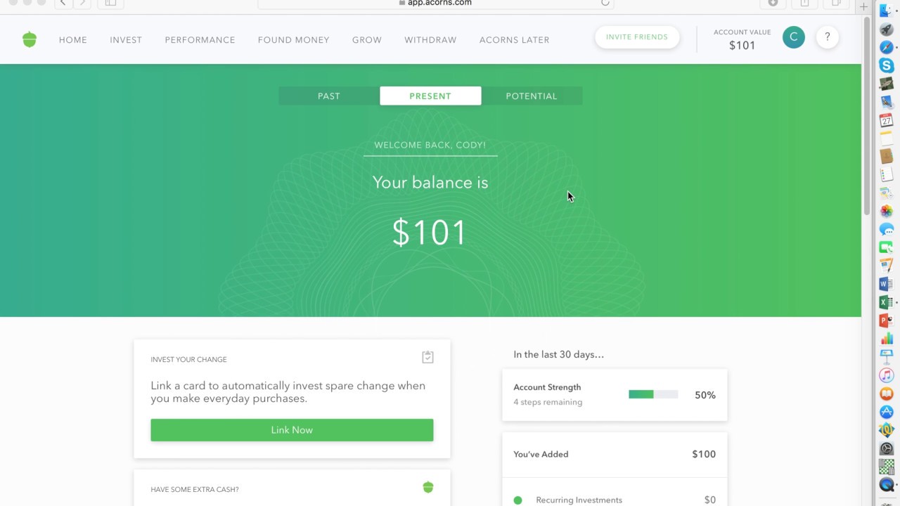 Acorns Aggressive Portfolio After a Week