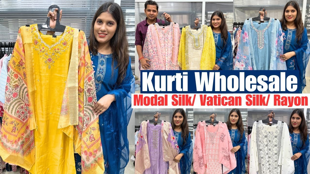 Handwork Kurti With Embroidery Work Wholesale Price From Anik Fashion in Kolkata Barabazar