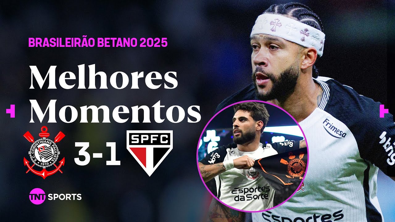 MEMPHIS FAZ GOLA&Ccedil;O, YURI CRAVA DOIS E TIM&Atilde;O ATROPELA! CORINTHIANS 3X1 S&Atilde;O PAULO - MELHORES MOMENTOS