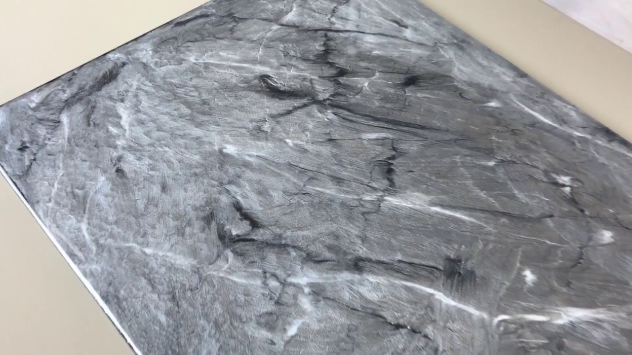 Metallic Epoxy: Silver, Black & White Countertop Sample Board