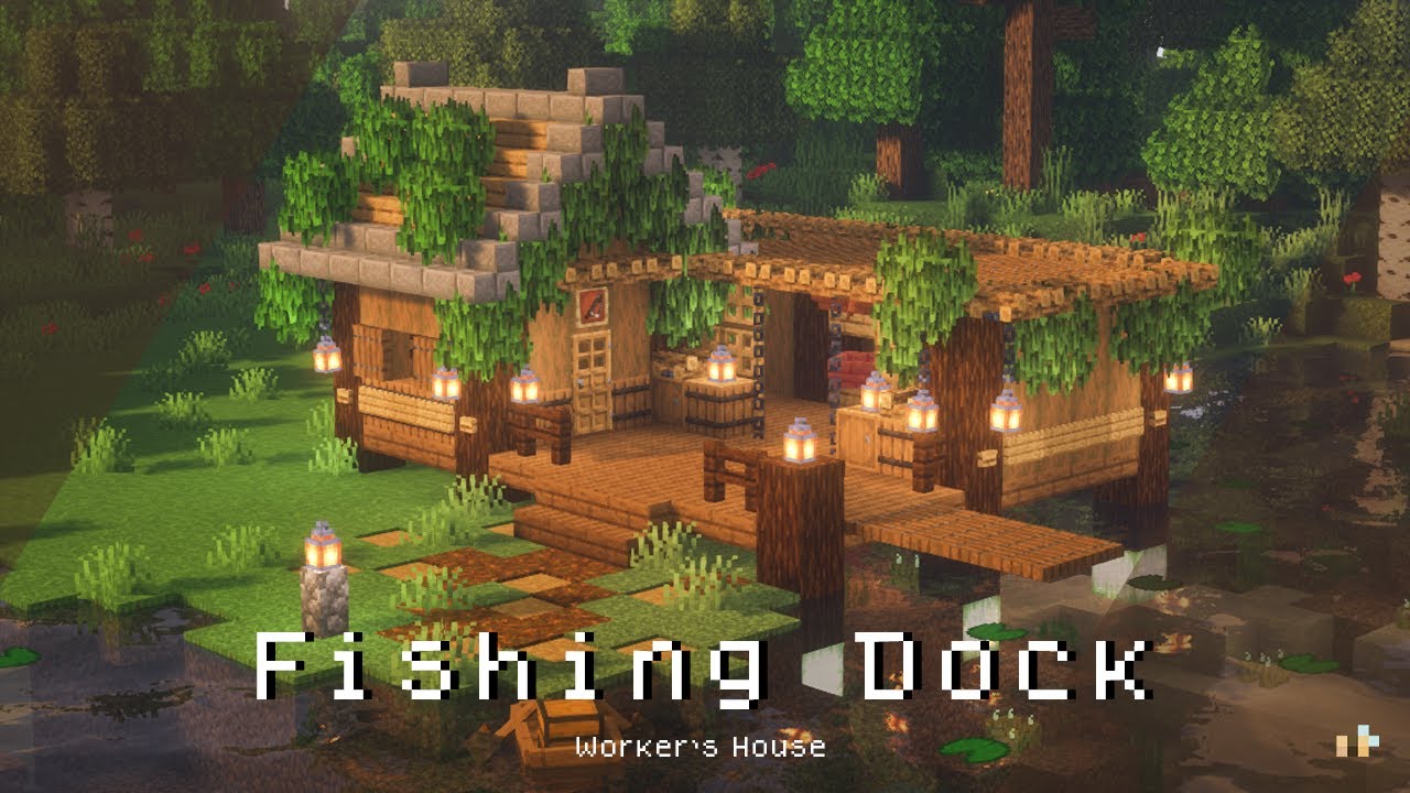 Minecraft: How To Build a 🎋Cozy Fisherman’s House - Fishing Dock 🎣🐟| Snishinka