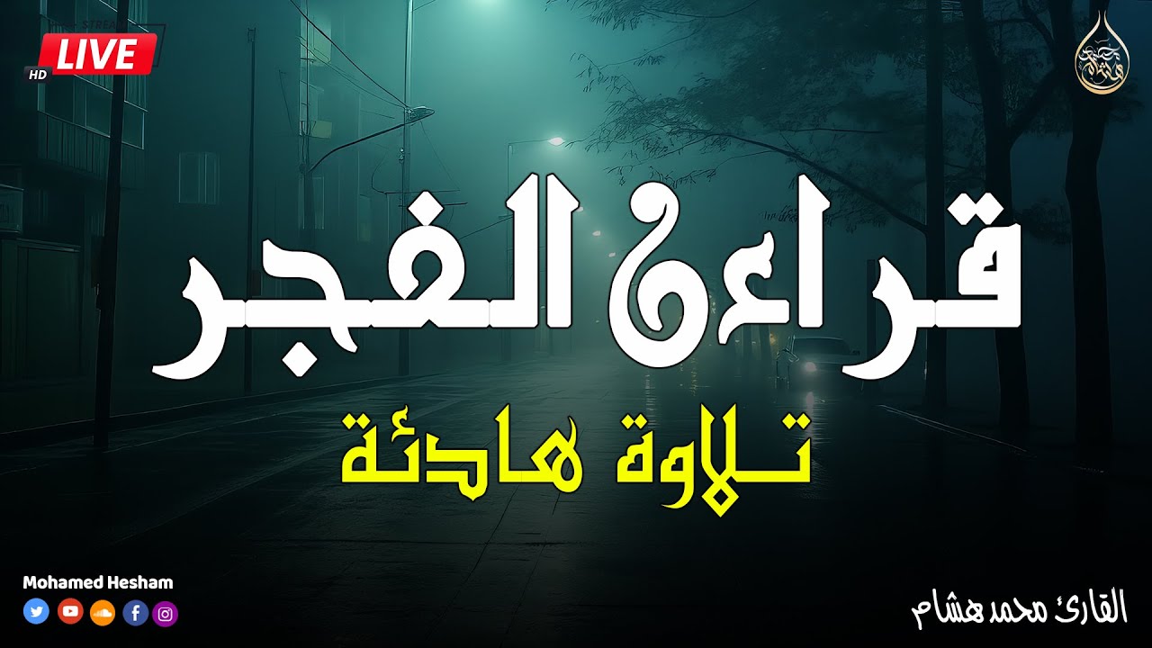 قرآن الفجر ☀️ قرآن كريم بصوت جميل جدا ❤️ تلاوة هادئة تريح الاعصاب وتهدئ النفس❤️القارئ محمد هشام