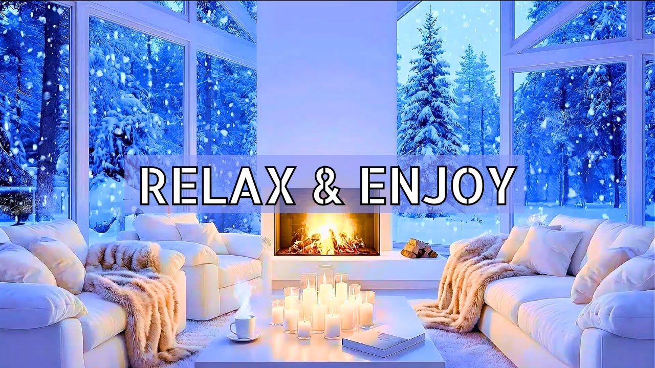 ❄️ Snowy Cabin Piano | 8 Hours Gentle Piano for Deep Sleep & Focus