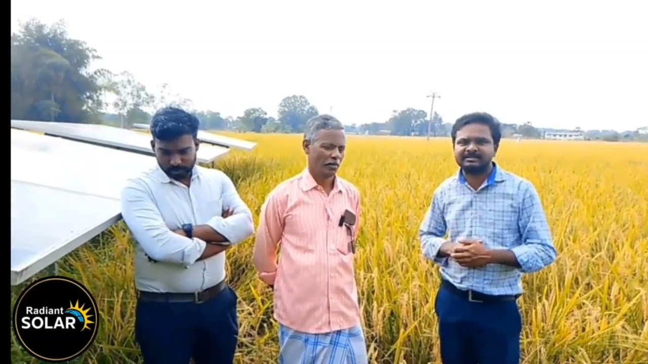 திருவாரூர் மாவட்டம் ஆவூர் அருகில் கோவிந்தகுடி கிராமம்|3 ஹெச்பி மேற்பரப்பு சோலார் மோட்டார் பம்பு