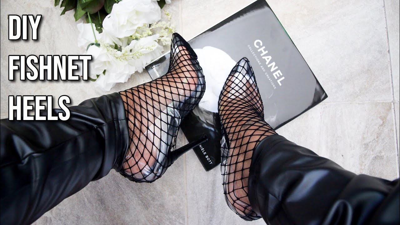DIY FISHNET BOOTS