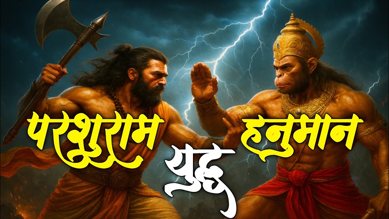 |परशुराम vs हनुमान का युद्ध | महाविनाशक युद्ध | Hanuman vs Parshuram Yudh | #hindugod 