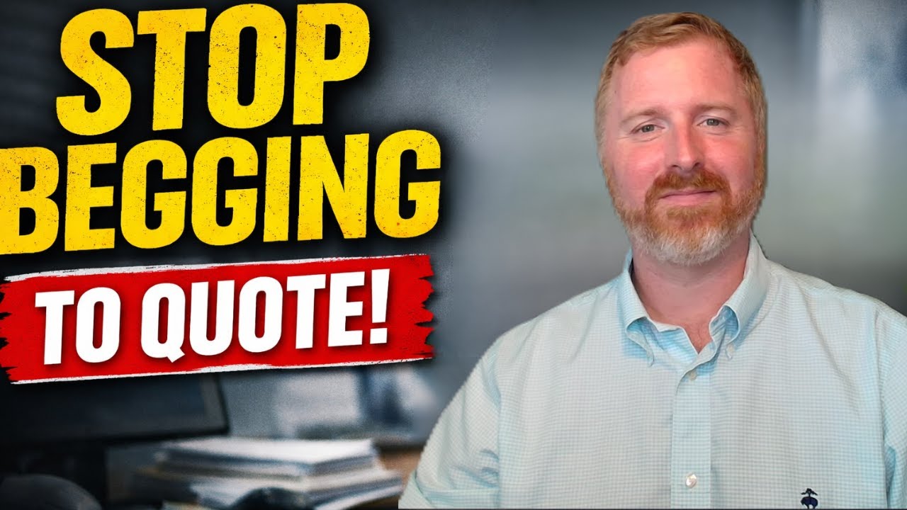 Why Begging to Quote Is Ruining Your Insurance Career