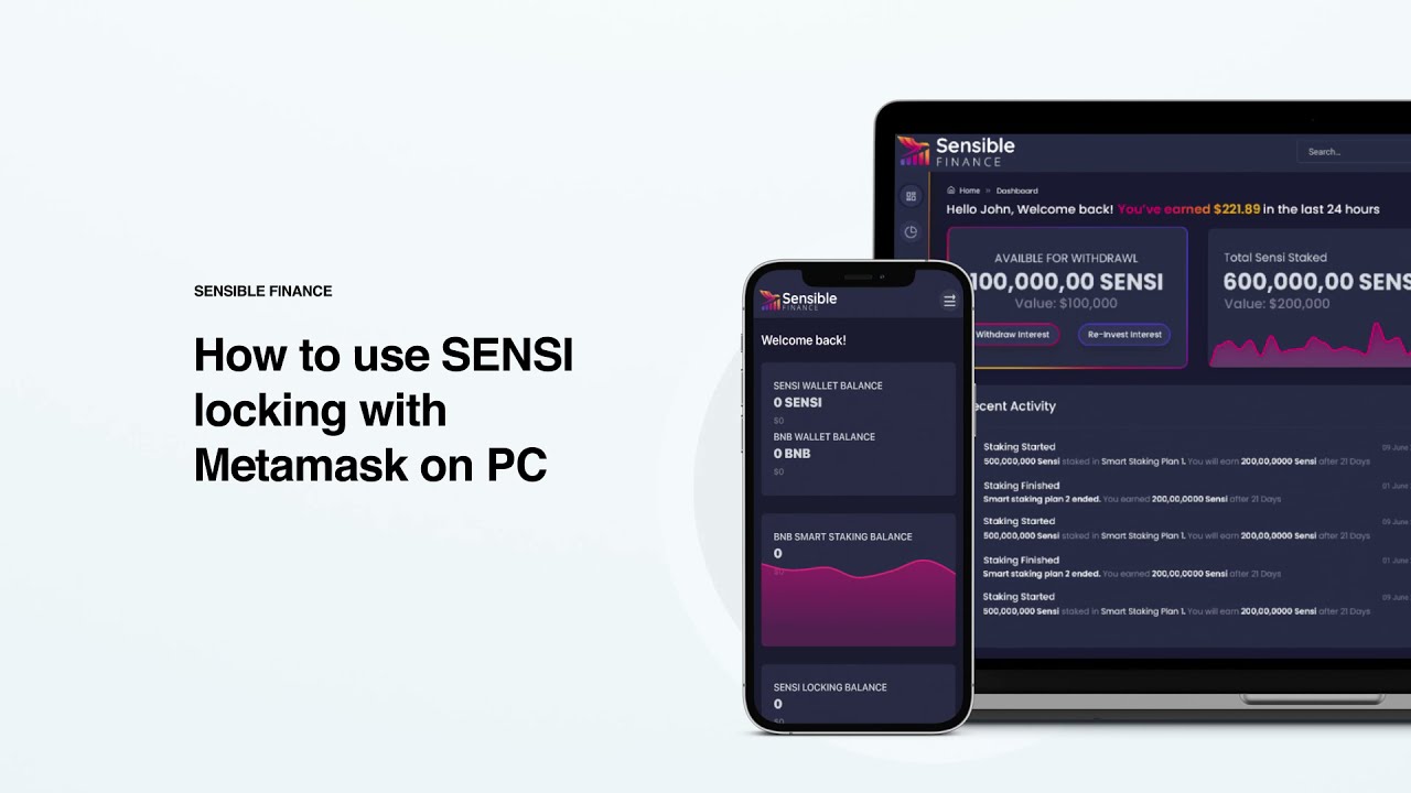 How to Use $SENSI Locking With Metamask (PC/Computer)