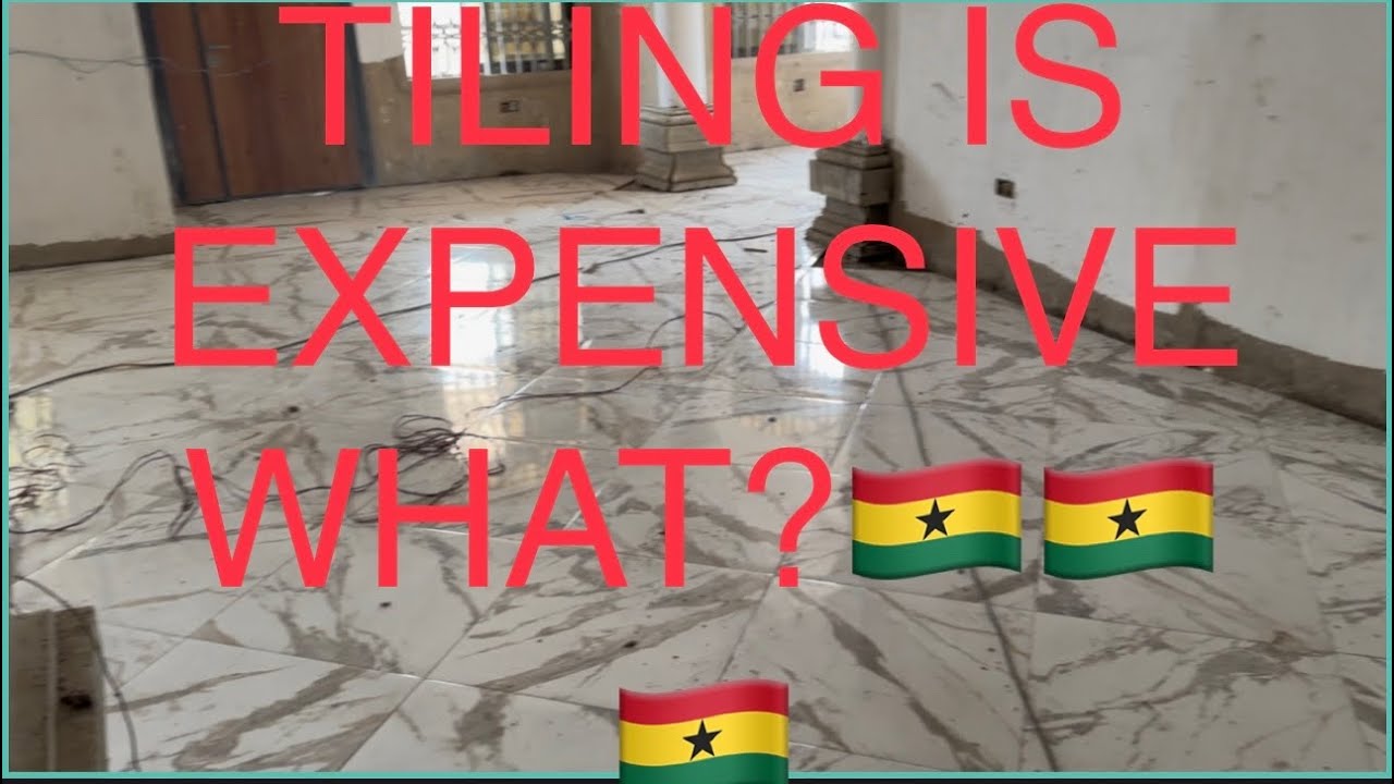 BUILDING IN GHANA 🇬🇭TILING WHOLE HOUSE WOW IS NOT A JOKE.