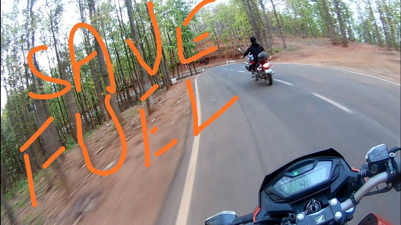 Saving fuel | A downhill ride on Honda CB Hornet