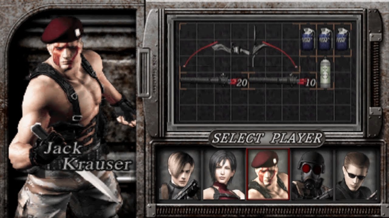 Resident Evil 4 (ORIGINAL) NO DAMAGE - The Mercenaries - Jack Krauser (5 stars All Stages HD 60 FPS)