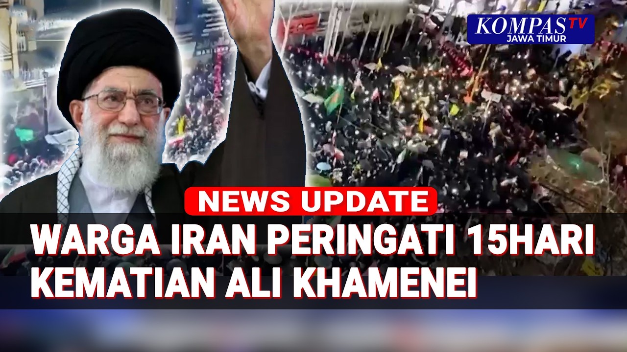 Warga Iran Peringati 15 Hari Wafatnya Ayatollah Ali Khamenei, Suasana Duka Masih Terasa