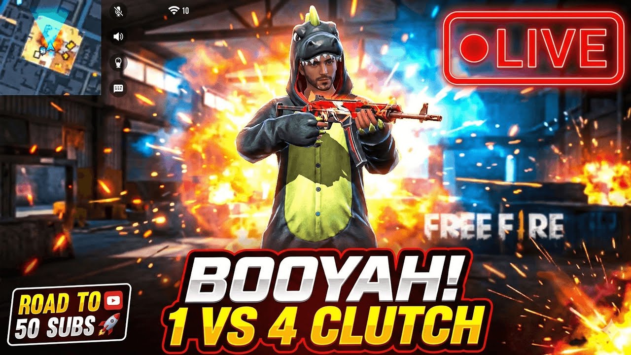 Free fire live rank push to heroic #freefire