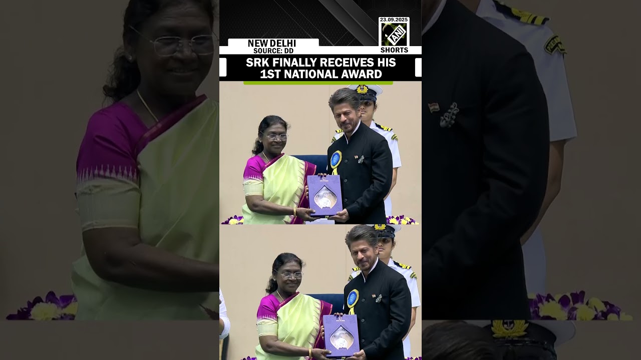 Shah Rukh Khan receives first National Award from Prez Murmu for Jawaan after 30 years in Bollywood