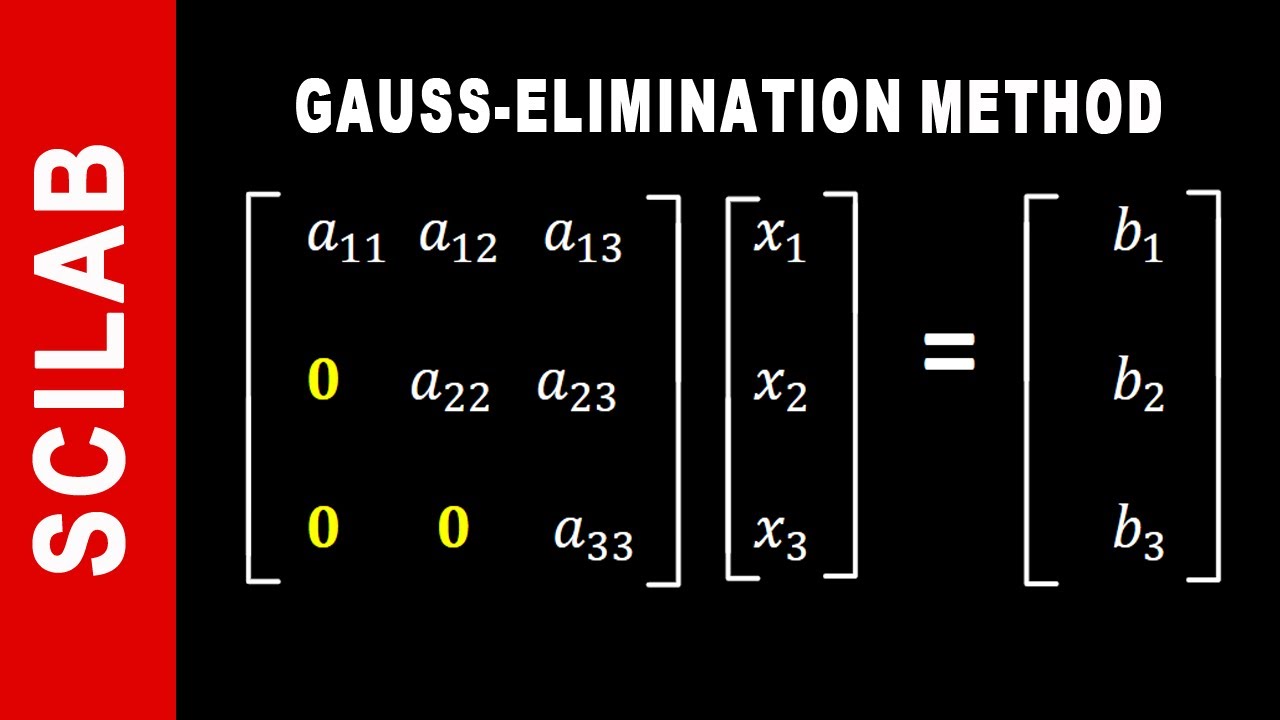 Gauss Elimination Method using Scilab