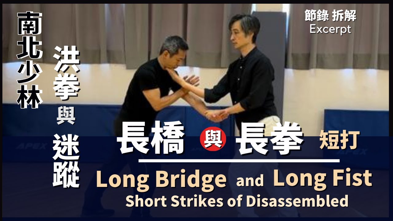 Excerpt: Short Strikes of Disassembled Long Fist and Long Bridge. 南北少林-洪拳與迷蹤 節錄 拆解 長橋與長拳之短打