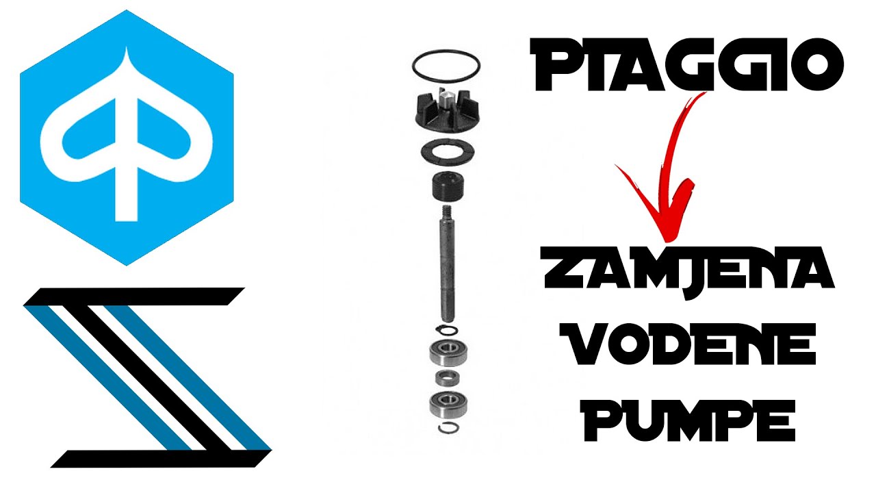 Piaggio vodena pumpa, zamjena/reparacija!