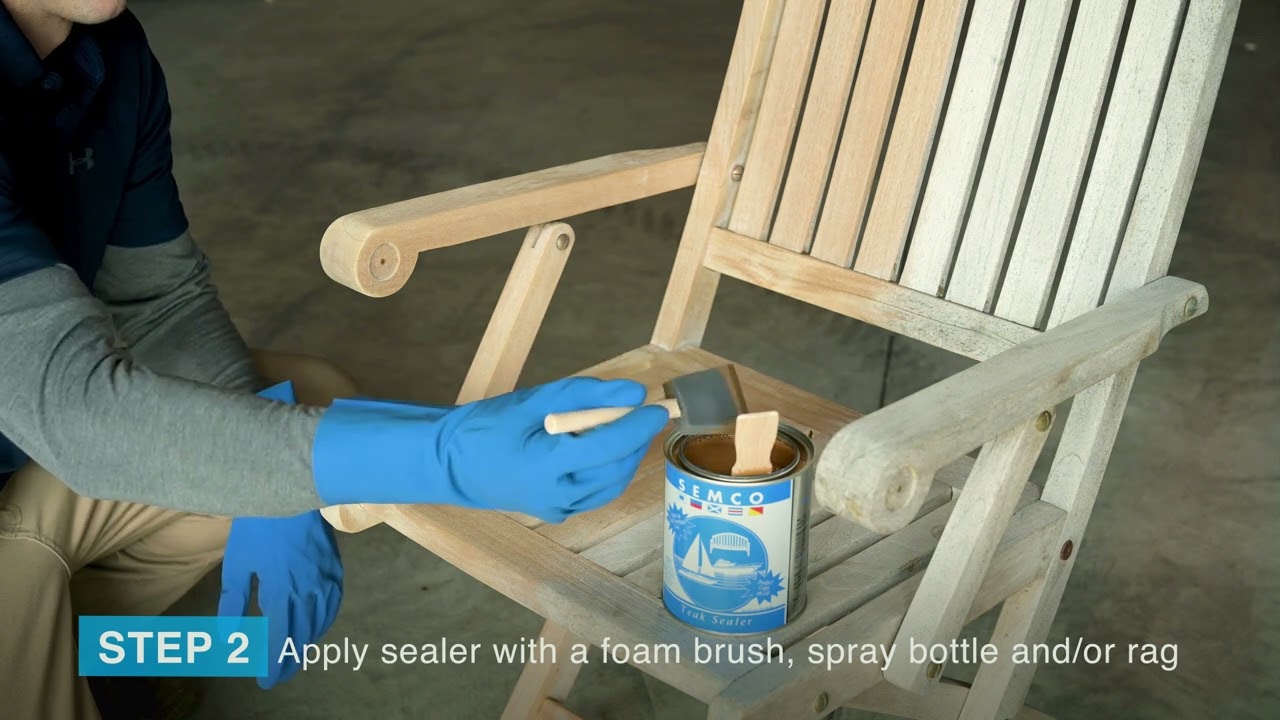 How to apply SEMCO Teak Sealer