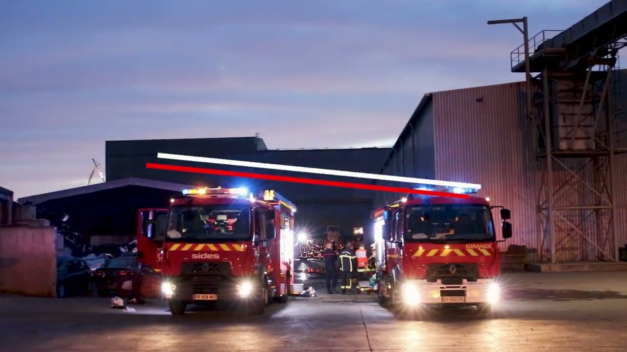 Feu entreprise à Brest