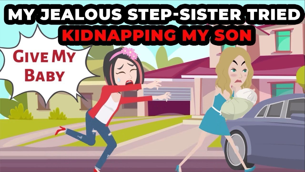 My Jealous Step-sister tried kidnapping my son ( animation )