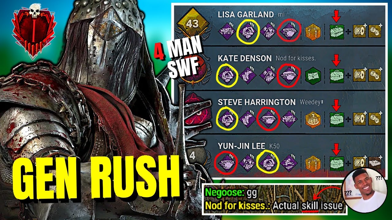 GEN RUSH SWF Fails Horribly Against My Rank 1 Knight | Dead By Daylight