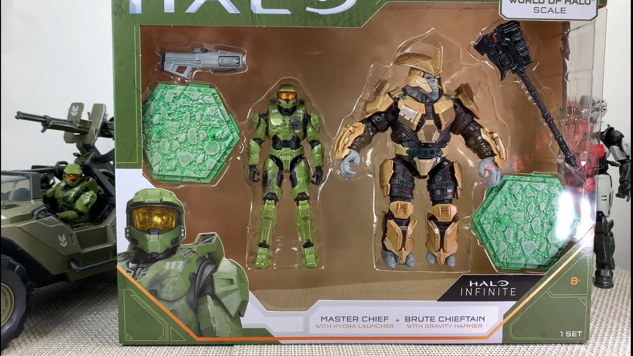 Master Chief and Brute Chieftain World of Halo Unboxing and Review.