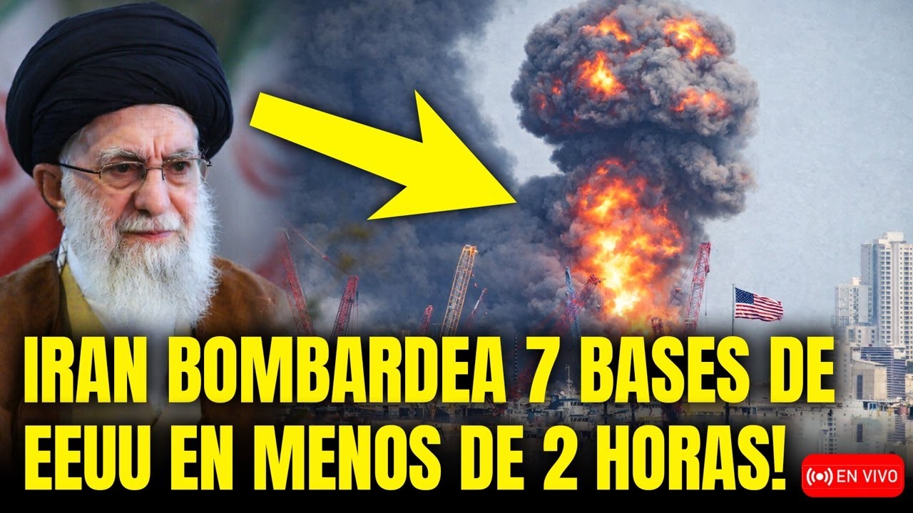 🚨IRÁN BOMBARDEA BASES DE EEUU EN 7 PAÍSES SIMULTÁNEAMENTE: EL GOLFO EN LLAMAS