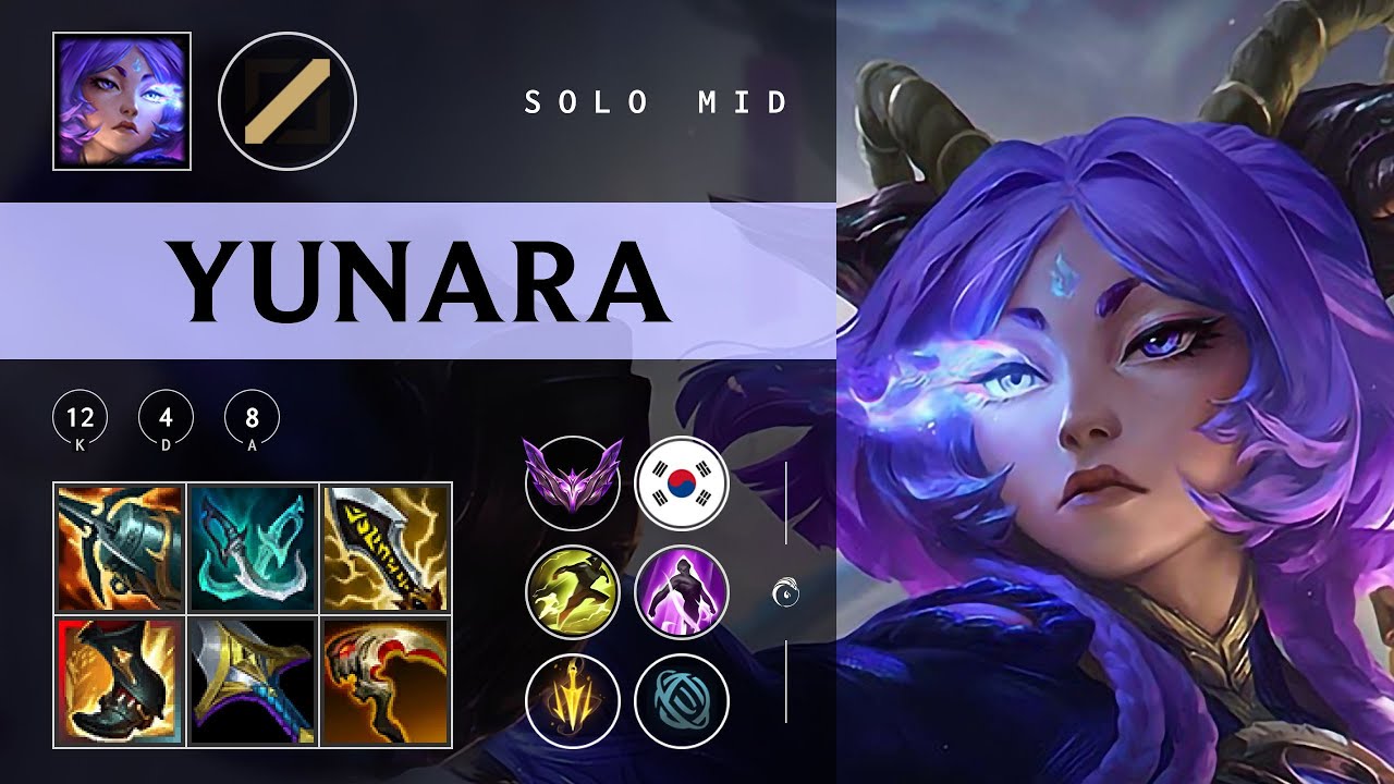 Yunara Mid vs LeBlanc - KR Master Patch 25.24