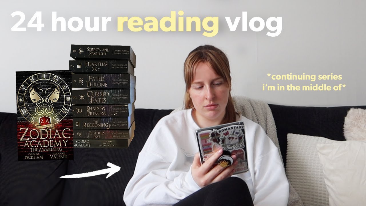 24 hour reading vlog 📖✨ continuing series i'm in the middle of