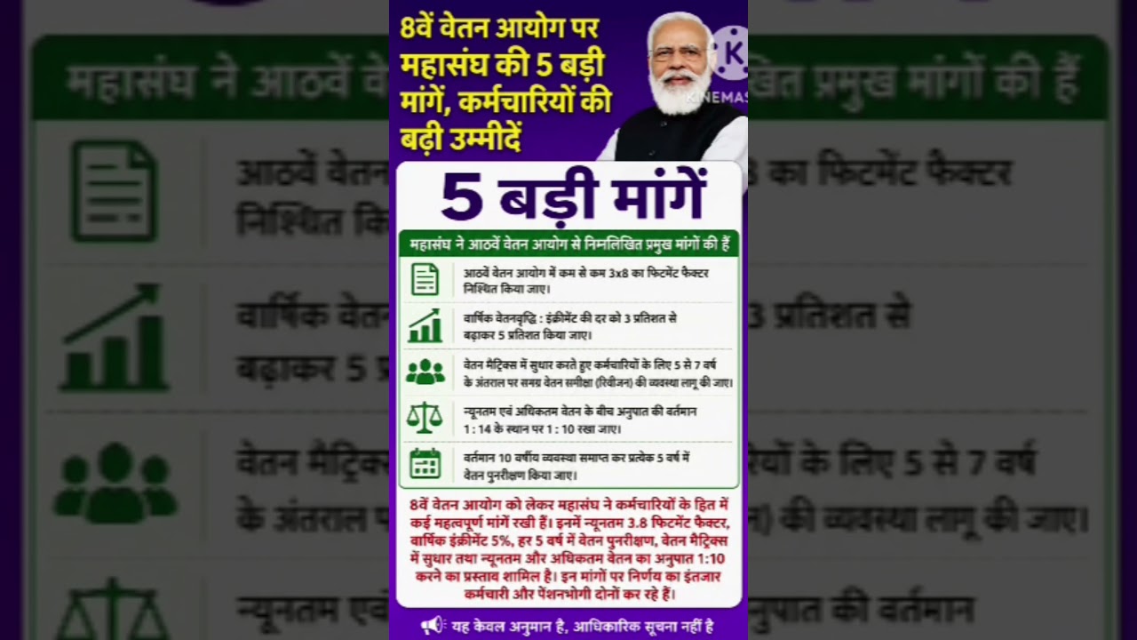 8th pay commission basic salary #8thpaycommission #salary #govtemployees #ops #government #news