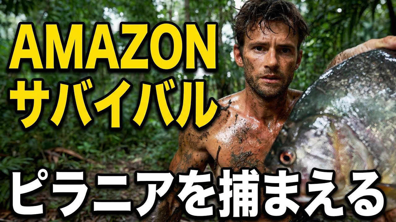 アマゾンでひとり挑むサバイバル、ピラニア漁への挑戦