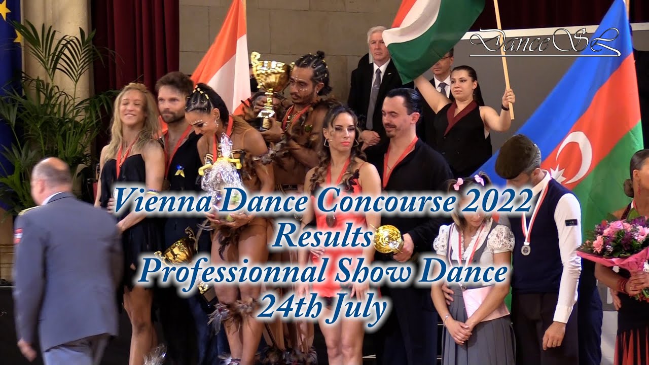 Vienna Dance Concourse 2022 - Results for the World Cup Couples - Show Dance - 24 July 2022