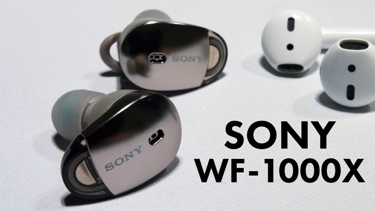 Sony WF-1000X Wireless Headphones (vs AirPods Preview)