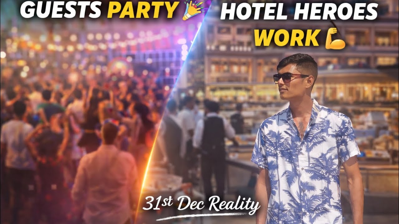 31st Dec Party in 5⭐ Hotel | Guest Ki Life vs Hotel Heroes Ki Reality | Goa Vlog