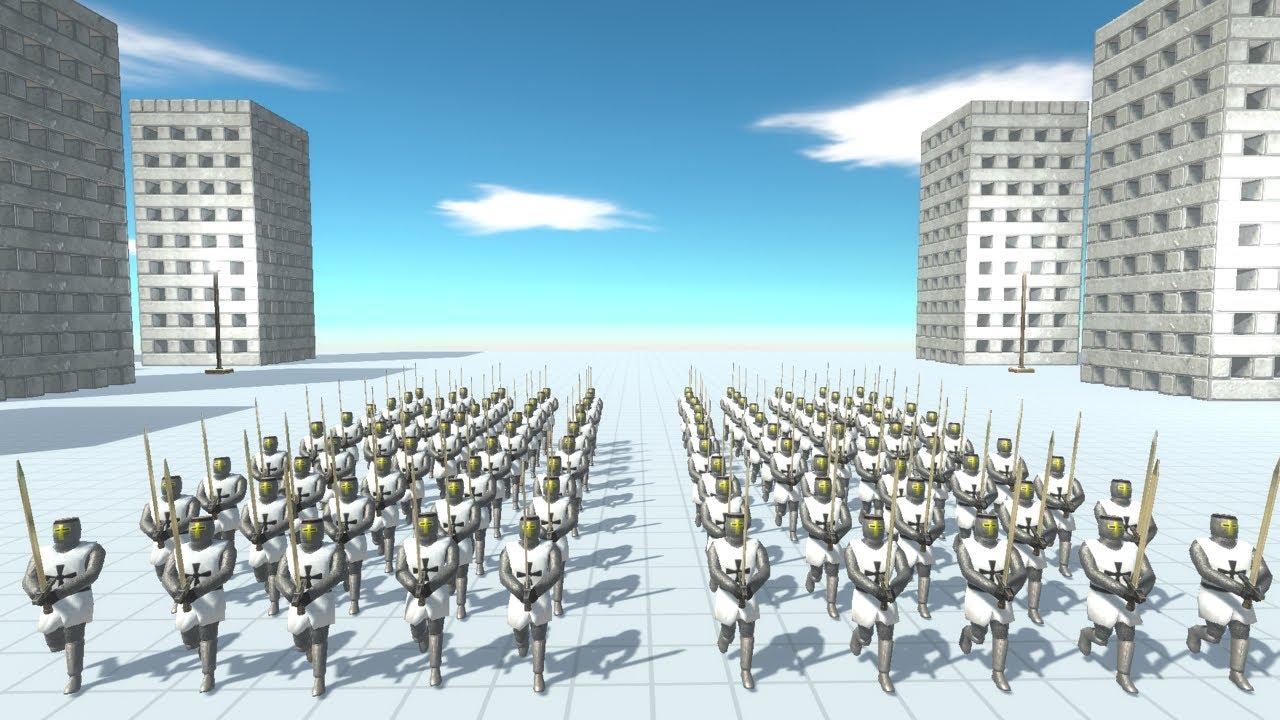 Teutonic Order 100 Knights vs ALL TEAMS Animal Revolt Battle Simulator