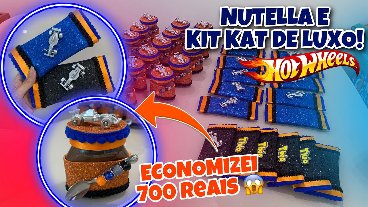 COMO FAZER NUTELLA E KIT KAT DE LUXO PERSONALIZADO GASTANDO POUCO!