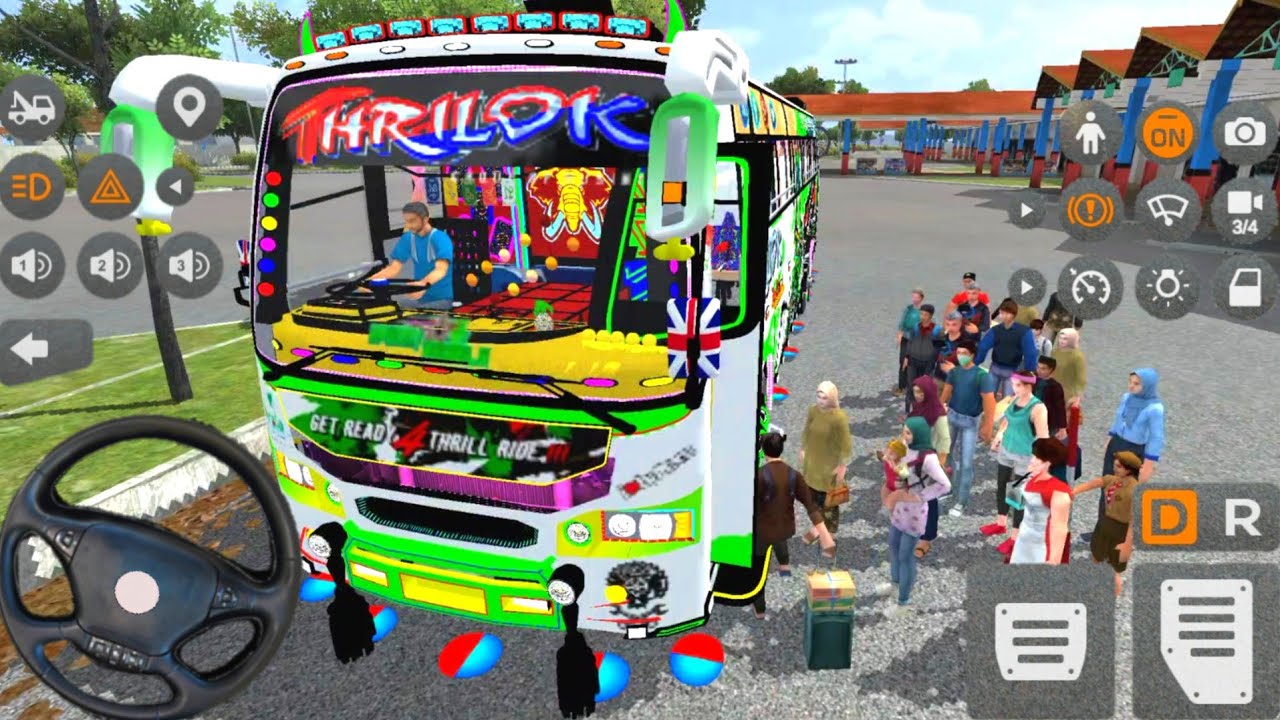 💥 Bus Simulator Indonesia Heavy Traffic Drive 🚍 | Realistic City Bus Gameplay Video