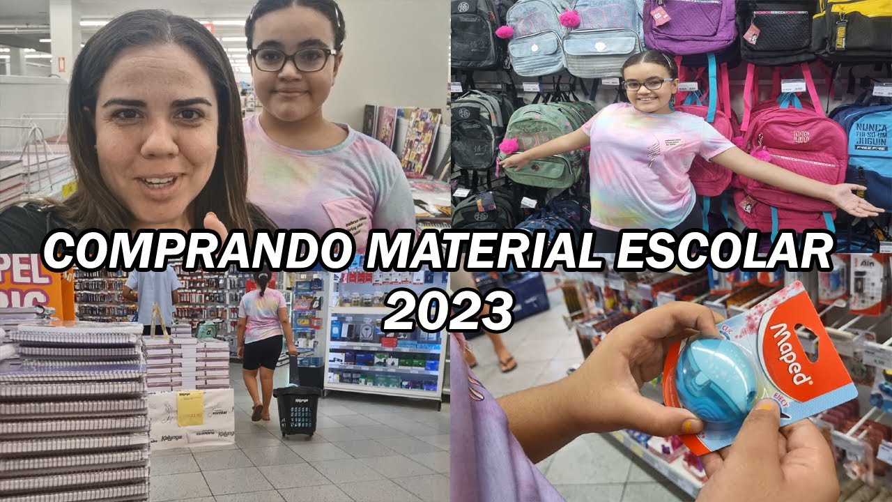 COMPRANDO MATERIAL ESCOLAR 2023 | TOUR NO AMIGÃO E TID'S PAPELARIA | CORES PASTÉIS | TODA COMPRA!