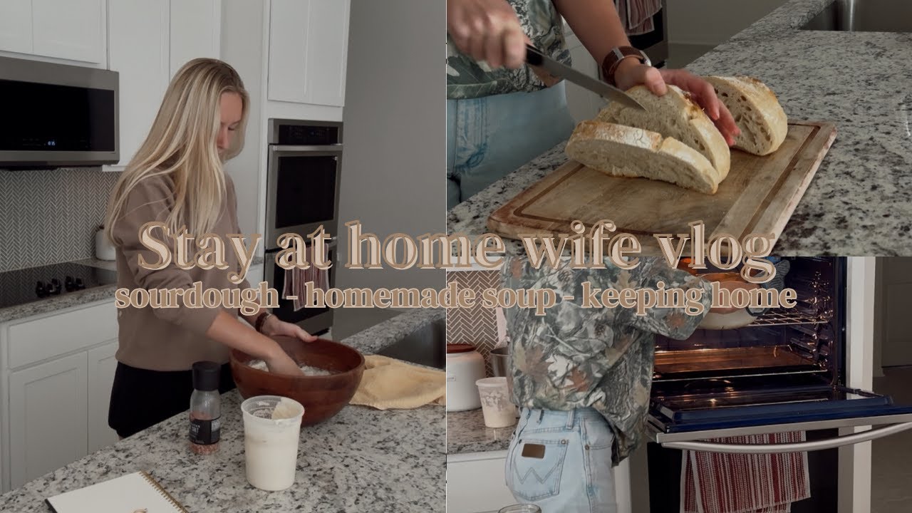 Relaxing Home vlog - sourdough bread, keeping home, homemade soup, day in my life