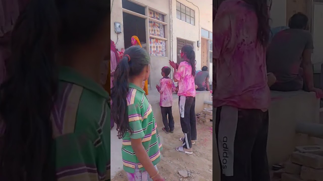 Holi with Family & Friends: ढेर सारा गुलाल और मस्ती 💞💞 #minivlog #dailyshorts #holifestival #vlog