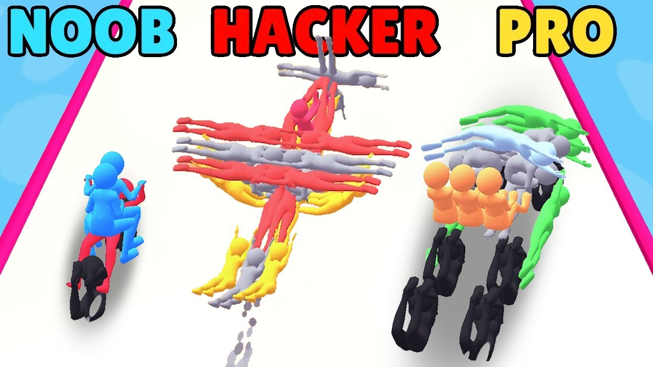 NOOB vs PRO vs HACKER in Human Vehicle
