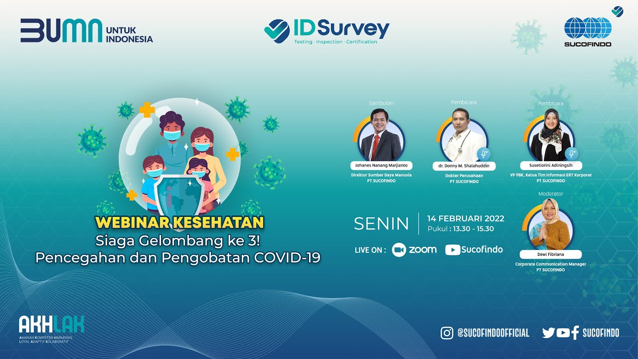 WEBINAR KESEHATAN - Siaga Gelombang ke - 3 Pencegahan & Pengobatan COVID-19
