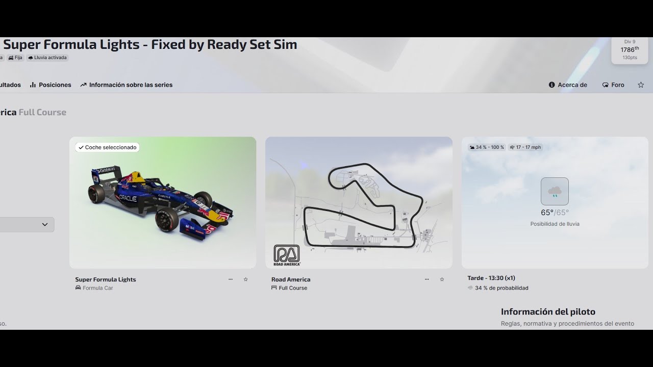 Red Bull RB22 SKINS super formula lights IRACING