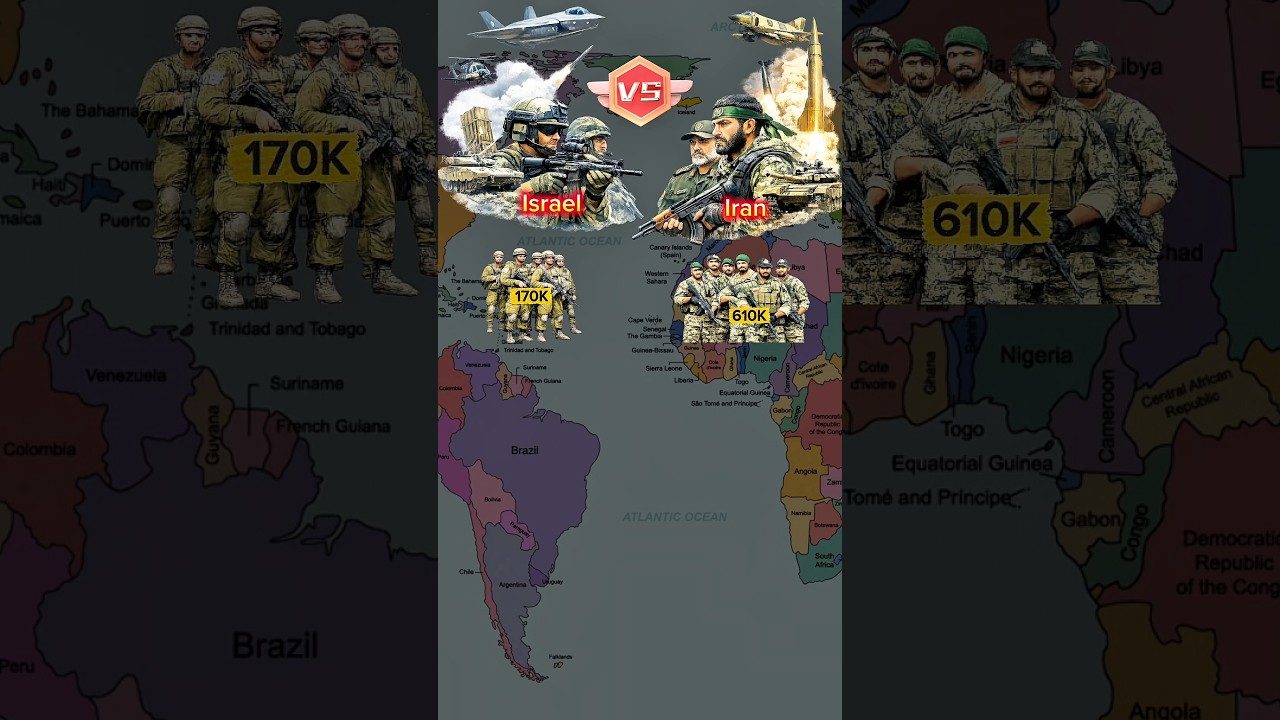 Israel vs Iran Military Strength 2026 #IsraelVsIran #MilitaryComparison #MilitaryPower
