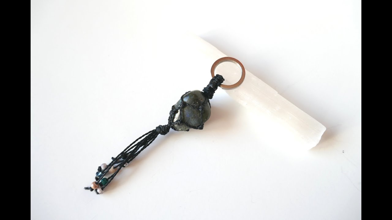 Tutoriel macram&eacute; d&eacute;butant : porte-clefs ✨