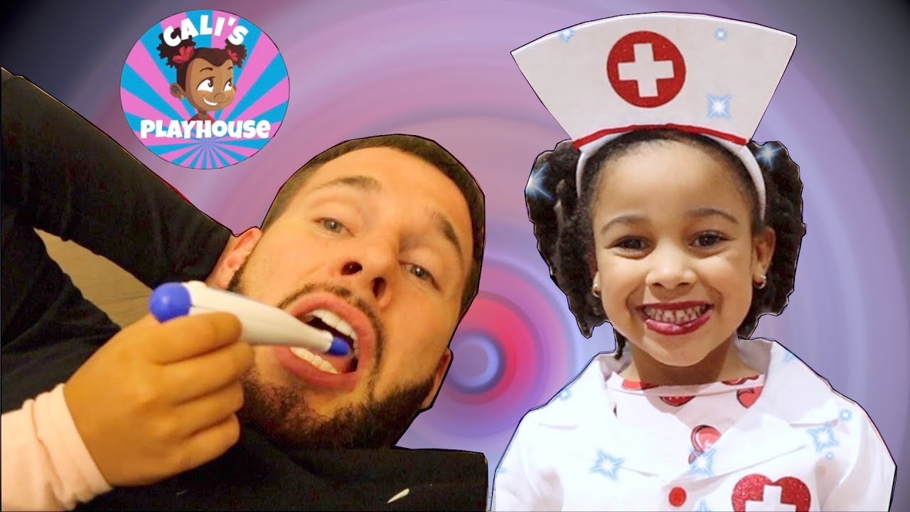 Doctor Cali Helps Daddy | Cali's Playhouse