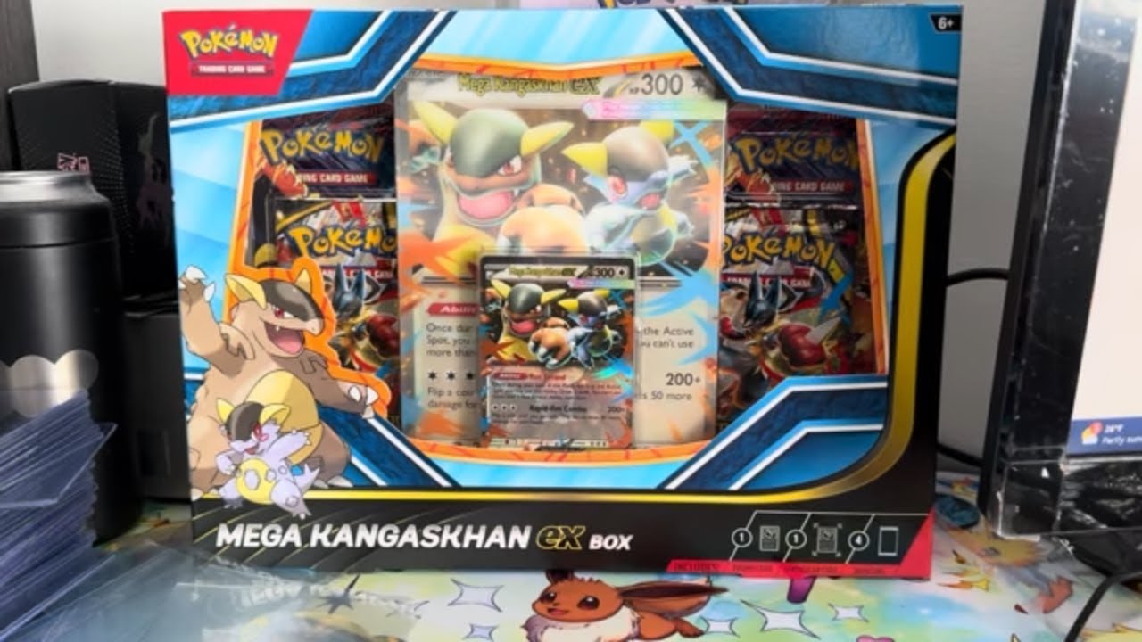 MEGA KANGASKHAN EX BOX POKEMON TCG OPENING! LETS RIP 🔴LIVE (ROAD TO 2K SUBS) 